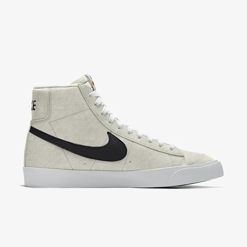 Giày Nike Blazer Mid '77 By You Nam Xám Đen